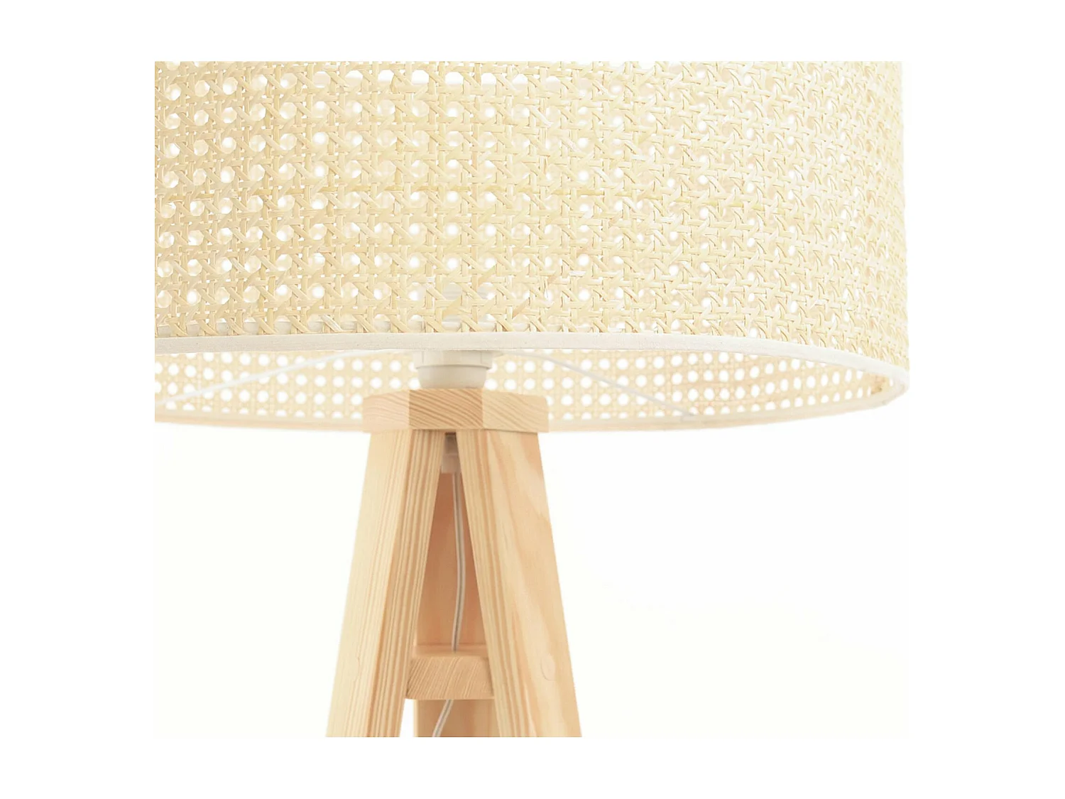Lampadaire rotang - Ø 50 cm