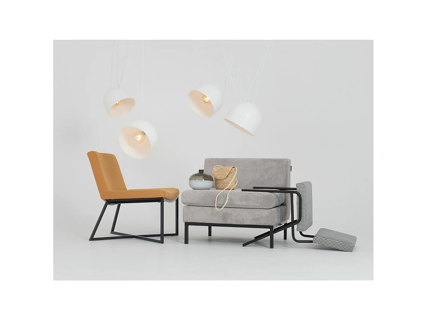 Suspensions Céramique Blanche Élégance Moderne Déco Intérieur