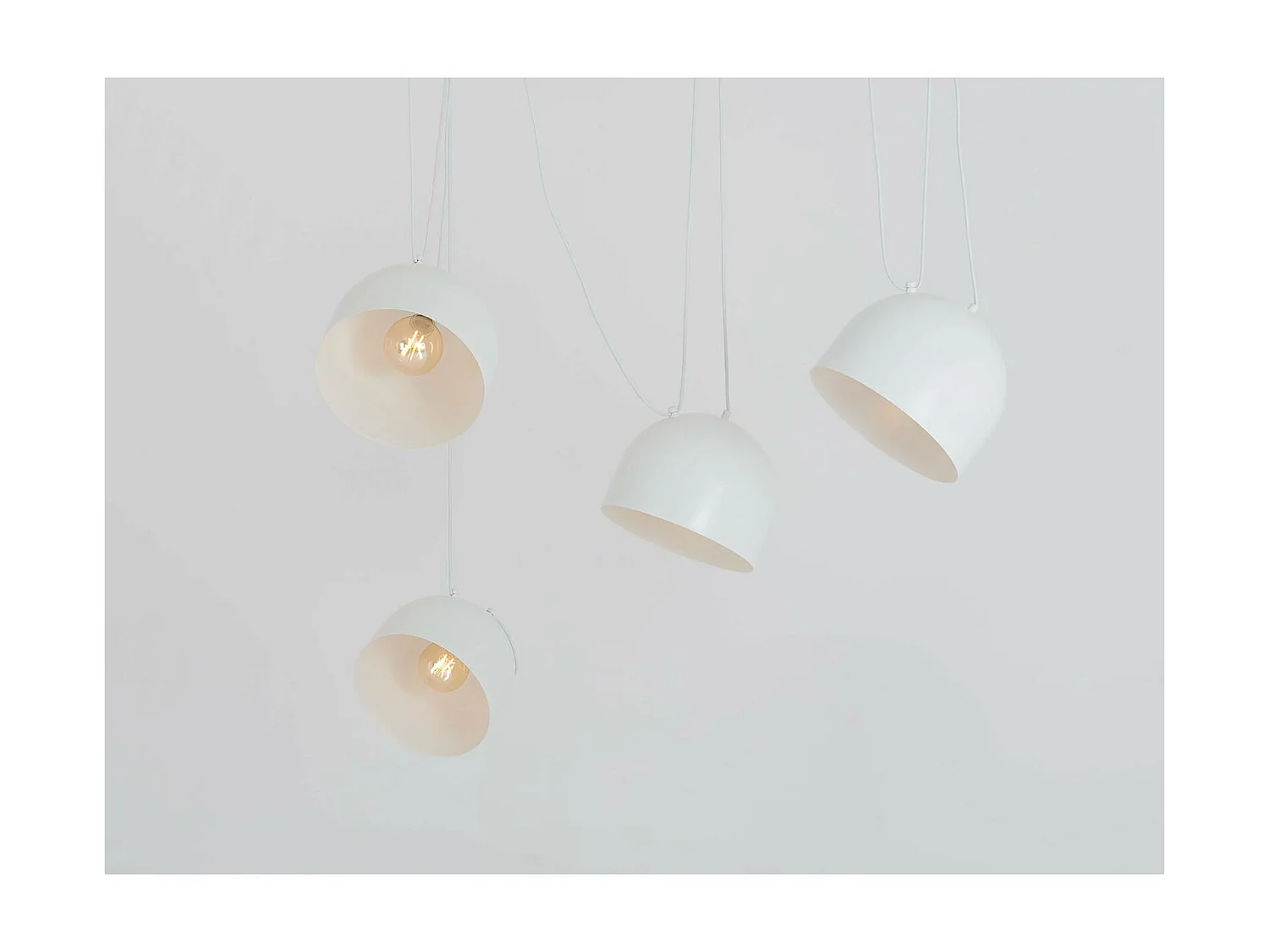 Suspensions Céramique Blanche Élégance Moderne Déco Intérieur