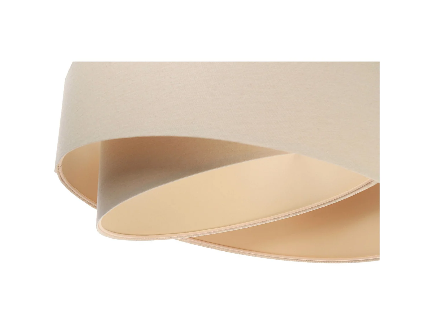 Luminaire suspendu cylindre beige au design épuré