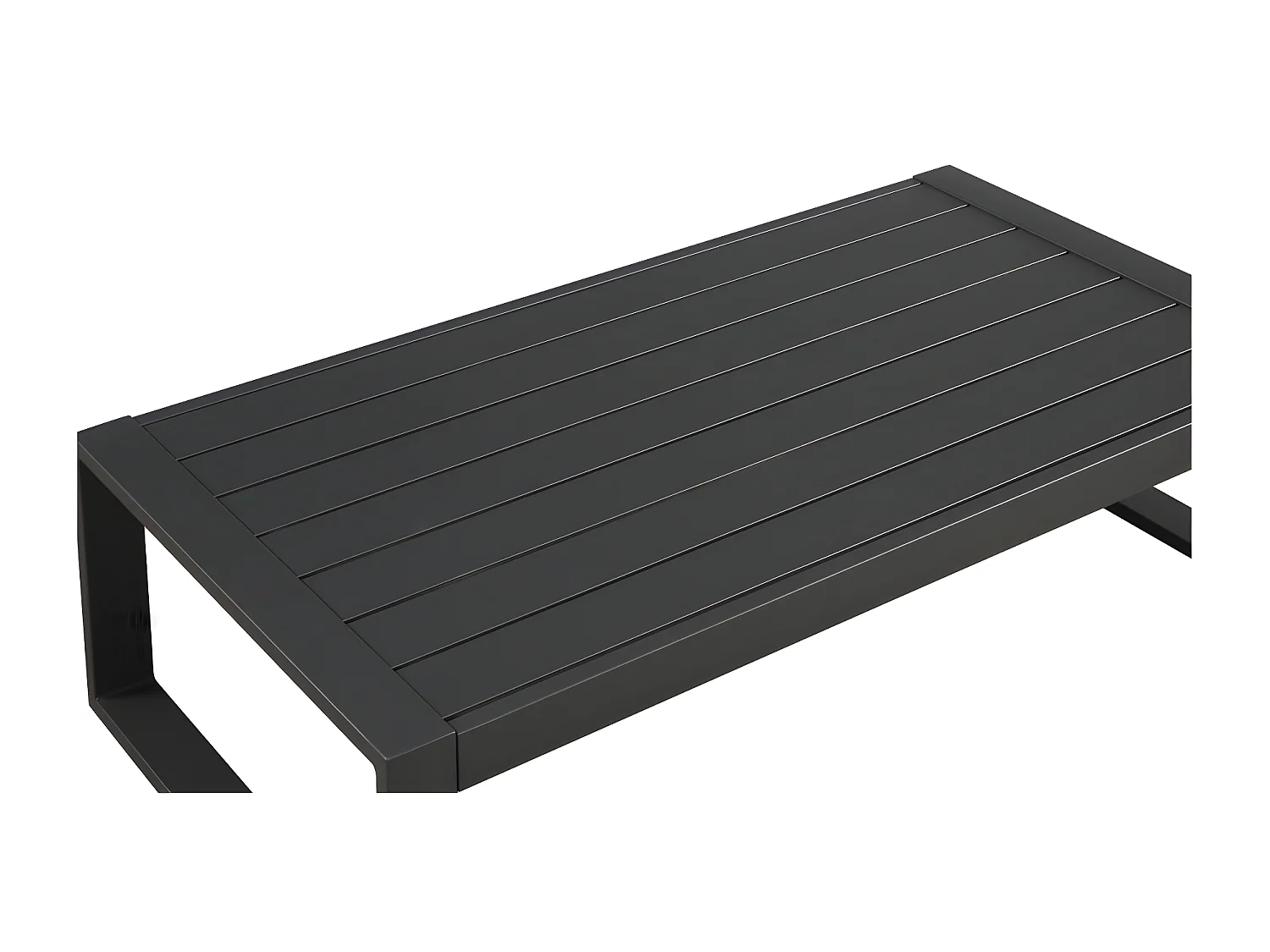 Tuinsalontafel MOLOKAI van aluminium - Antraciet