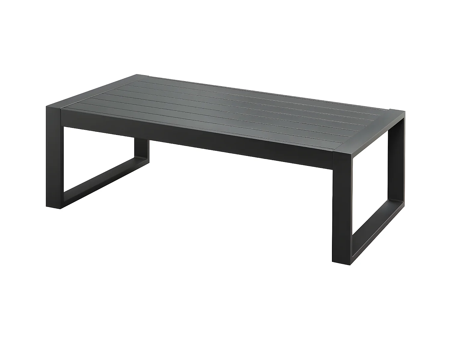 Table basse de jardin en aluminium - Anthracite - MOLOKAI de MYLIA