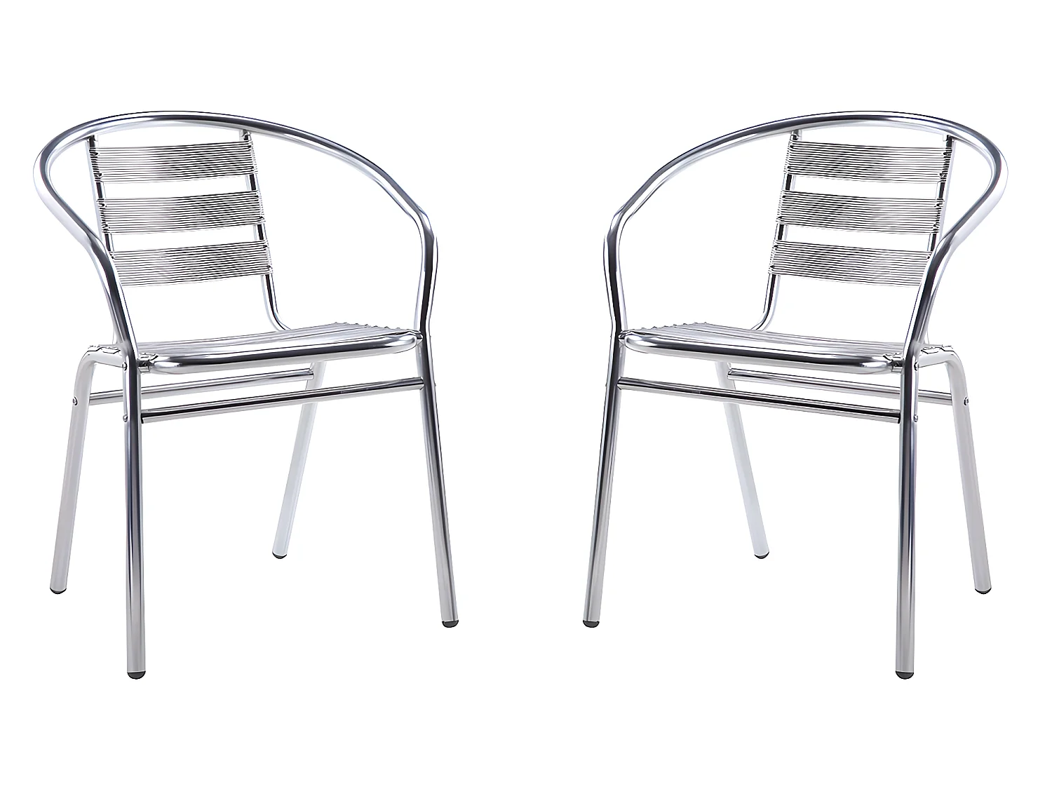 Lot de 2 fauteuils de jardin en aluminium  - MONTMARTRE de MYLIA