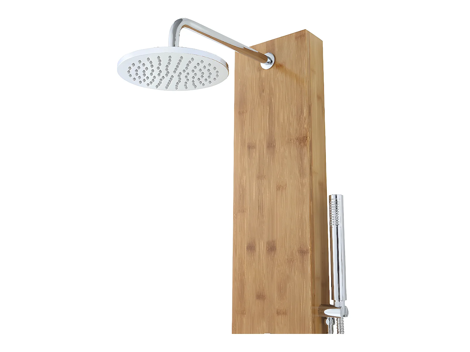 Colonne de douche hydromassante en bambou - 20*140 cm - SOLAL