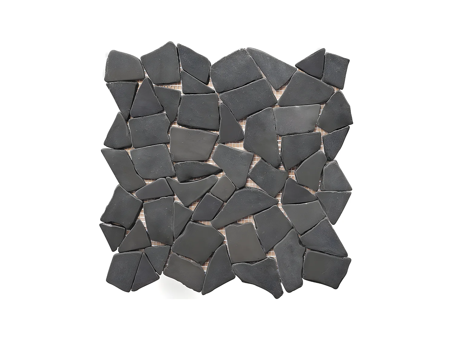 Mosaïque sol et mur en marbre gris - pack de 1m² (dalles de 30x30 cm) - MOLI