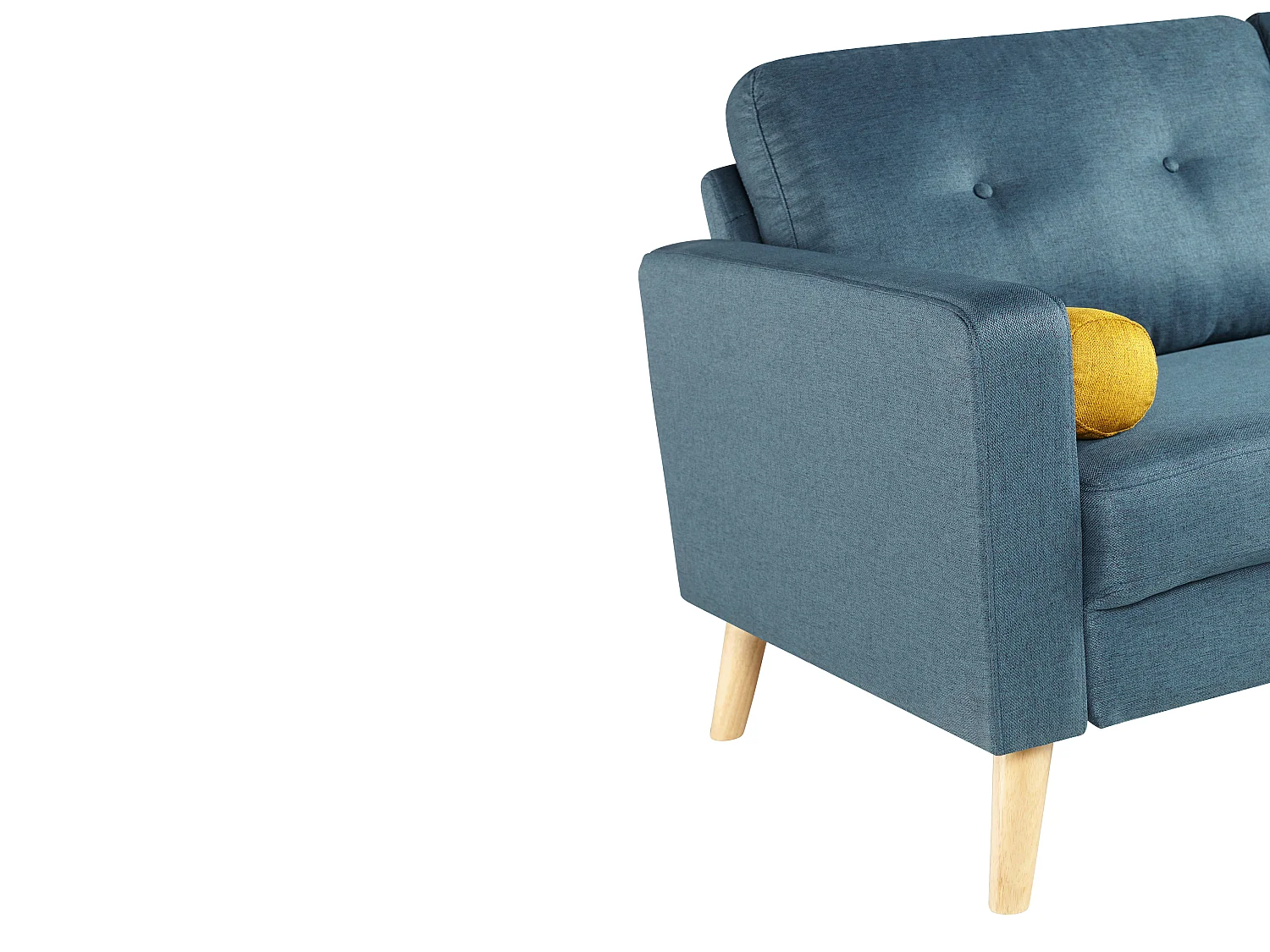 Sofá de 3 lugares em tecido Azul - TATUM