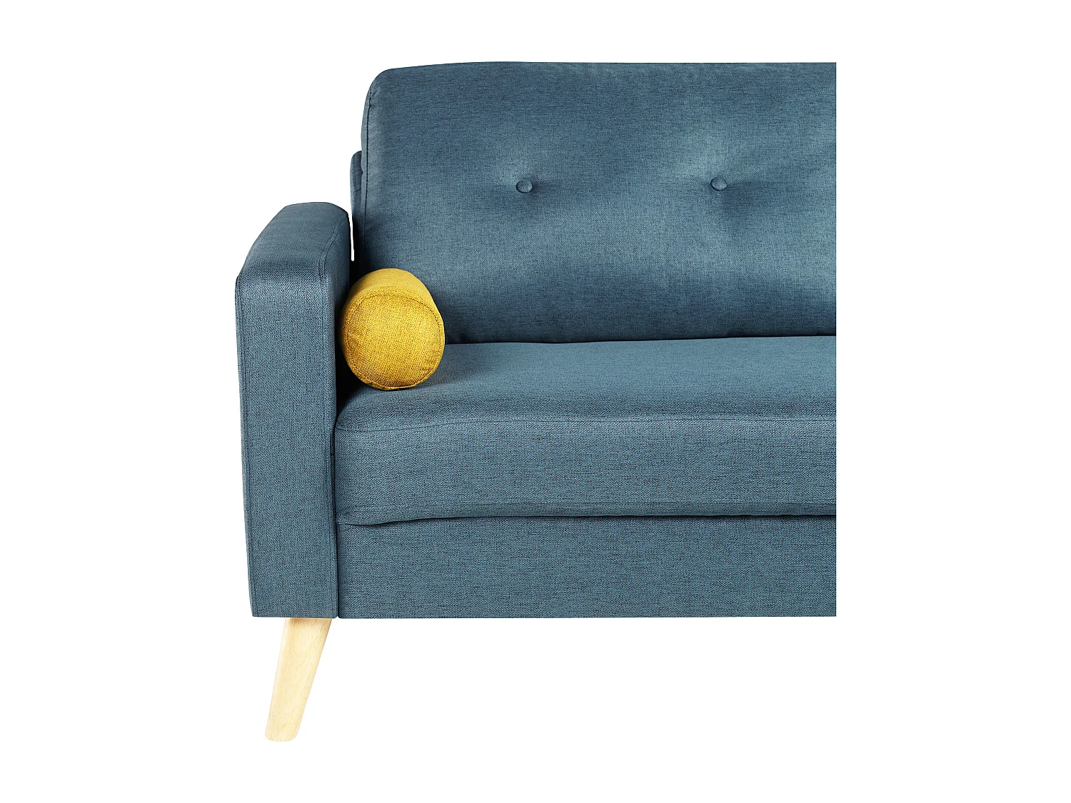 Canapé 3 places TATUM en tissu - Bleu