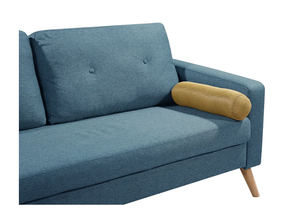 Sofa 2-Sitzer - Stoff - Blau - TATUM