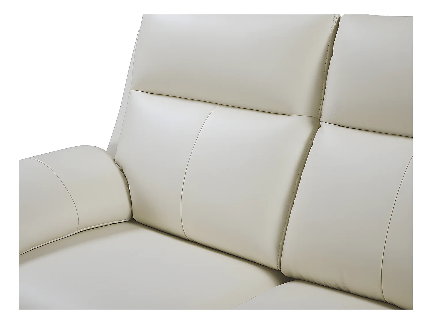 Relaxsofa 2-Sitzer - Büffelleder - Elfenbein - PAKITA