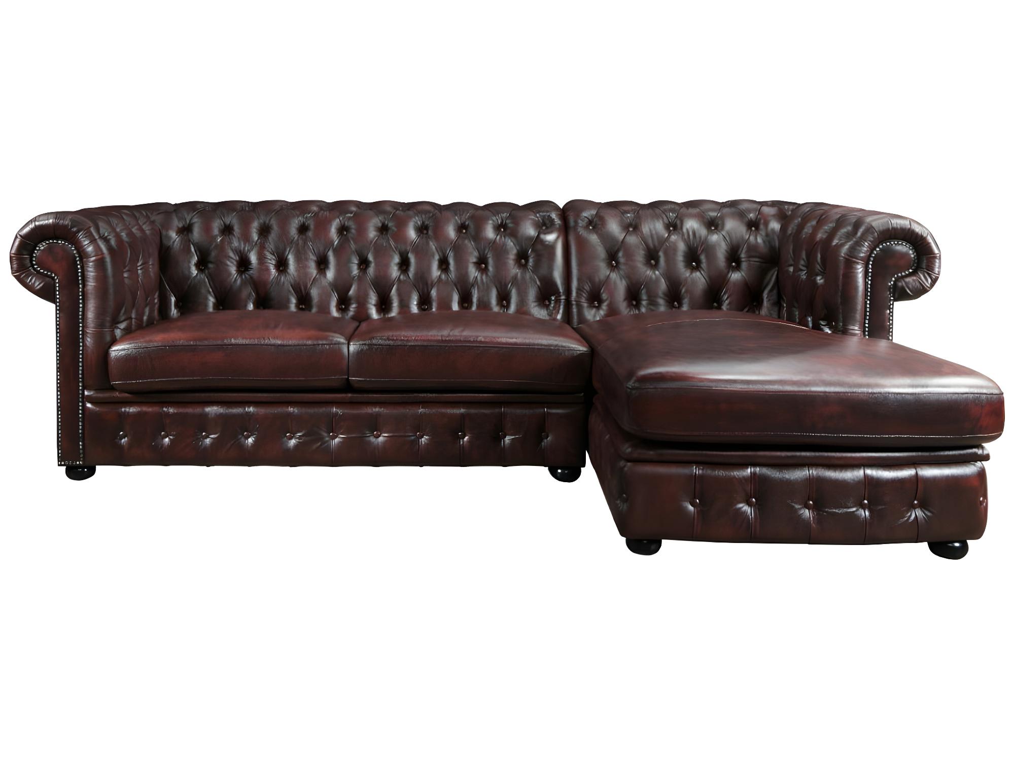 Chesterfield Sectional Sofa | Baci Living Room