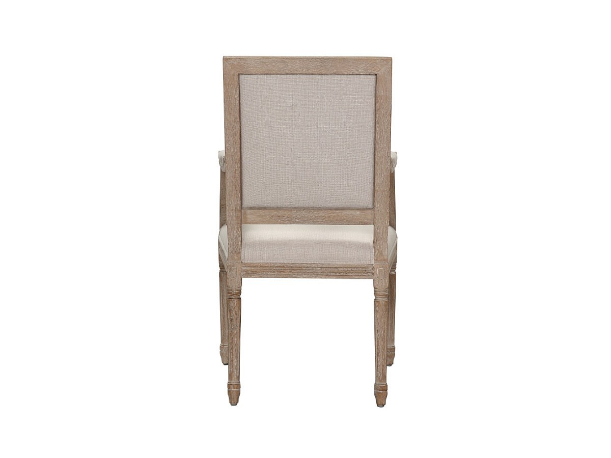 2er-Set Stühle mit Armlehnen - Stoff & Holz - AMBOISE