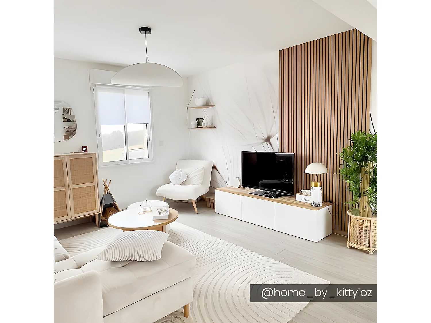 Sessel - Baumwollfleece - Lammfell-Imitat - Weiß - PEPITA