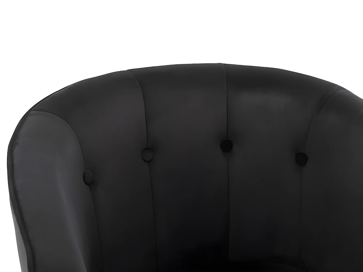 Fauteuil cabriolet en velours FAKART - Noir