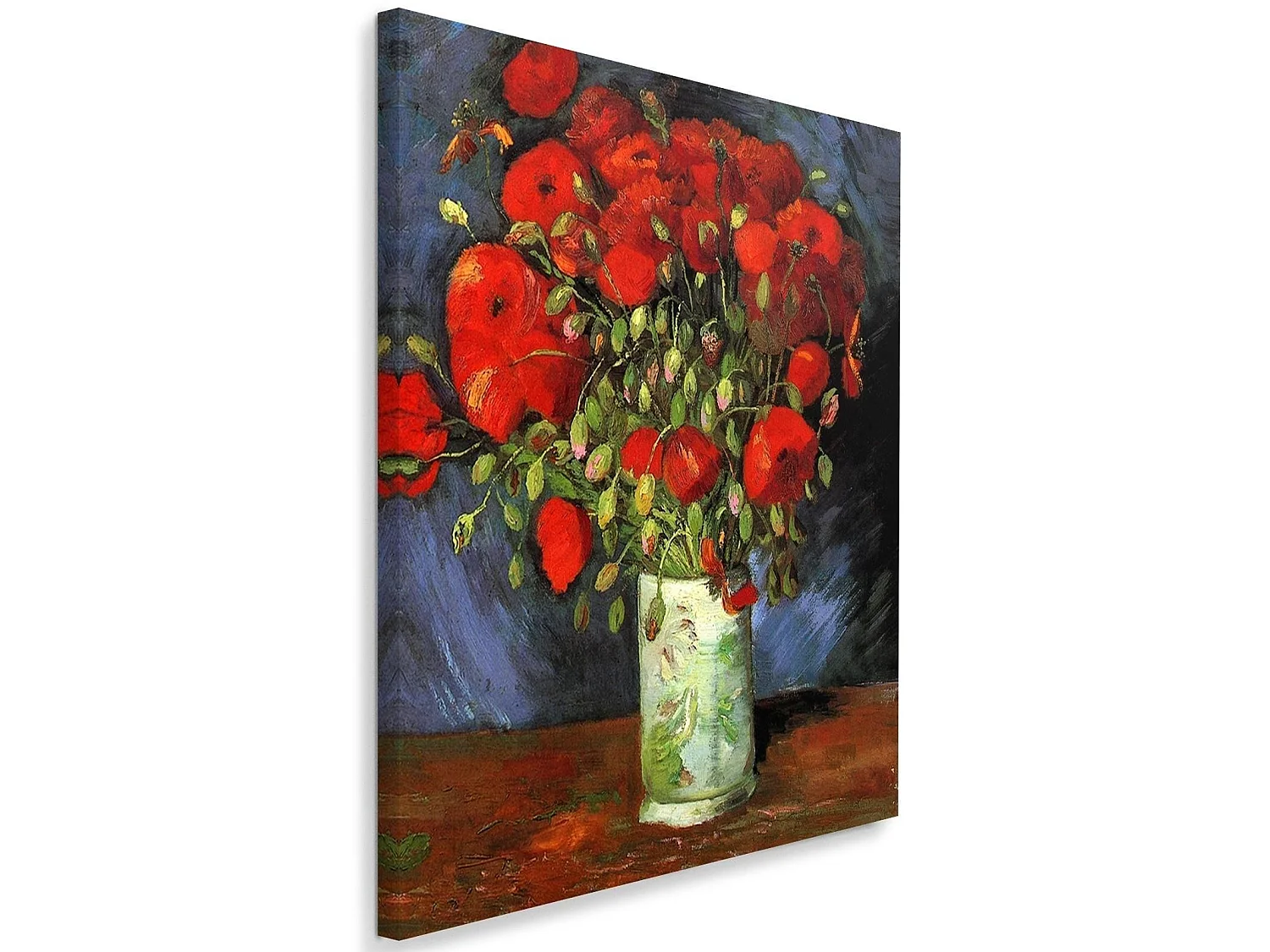 Tableau reproduction photo de v. Van gogh - vase aux coquelicots rouges - 40 x 60 cm