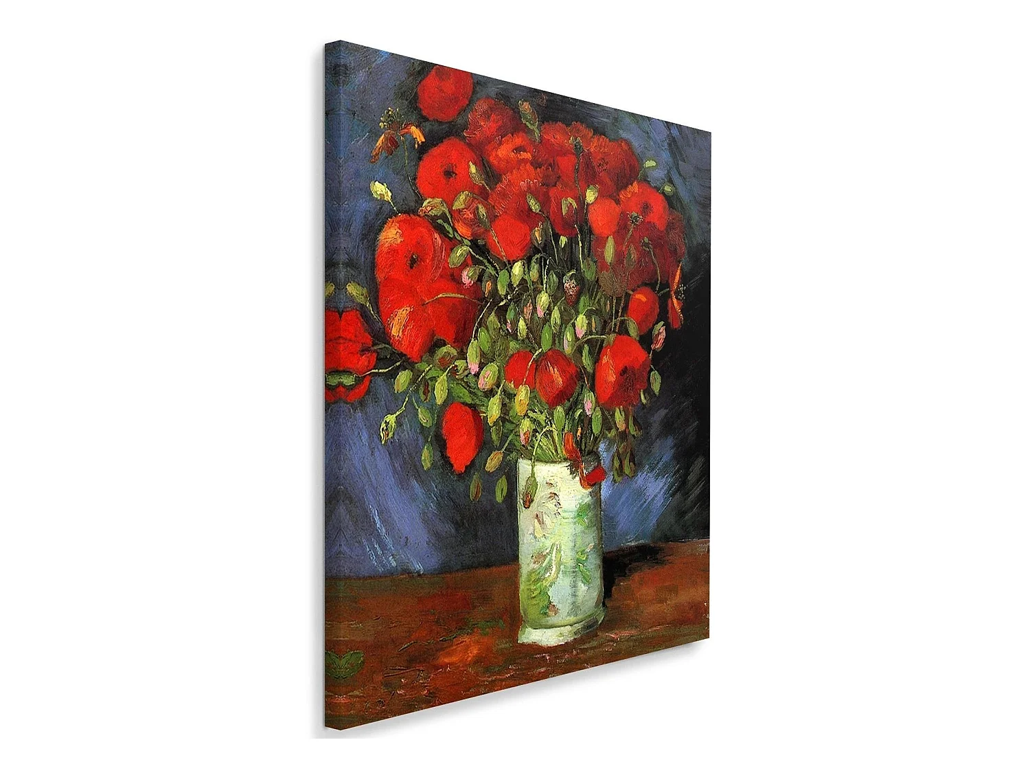 Tableau reproduction photo de v. Van gogh - vase aux coquelicots rouges - 40 x 60 cm