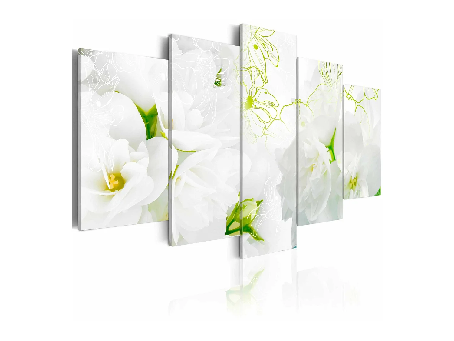 Tableau blanc naturel - 100 x 50 cm
