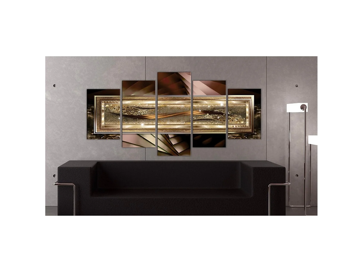 Tableau fil d'or - 200 x 100 cm