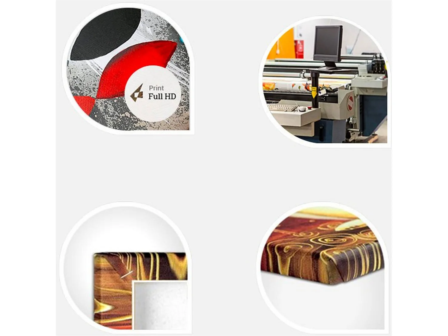 Tableau fil d'or - 200 x 100 cm