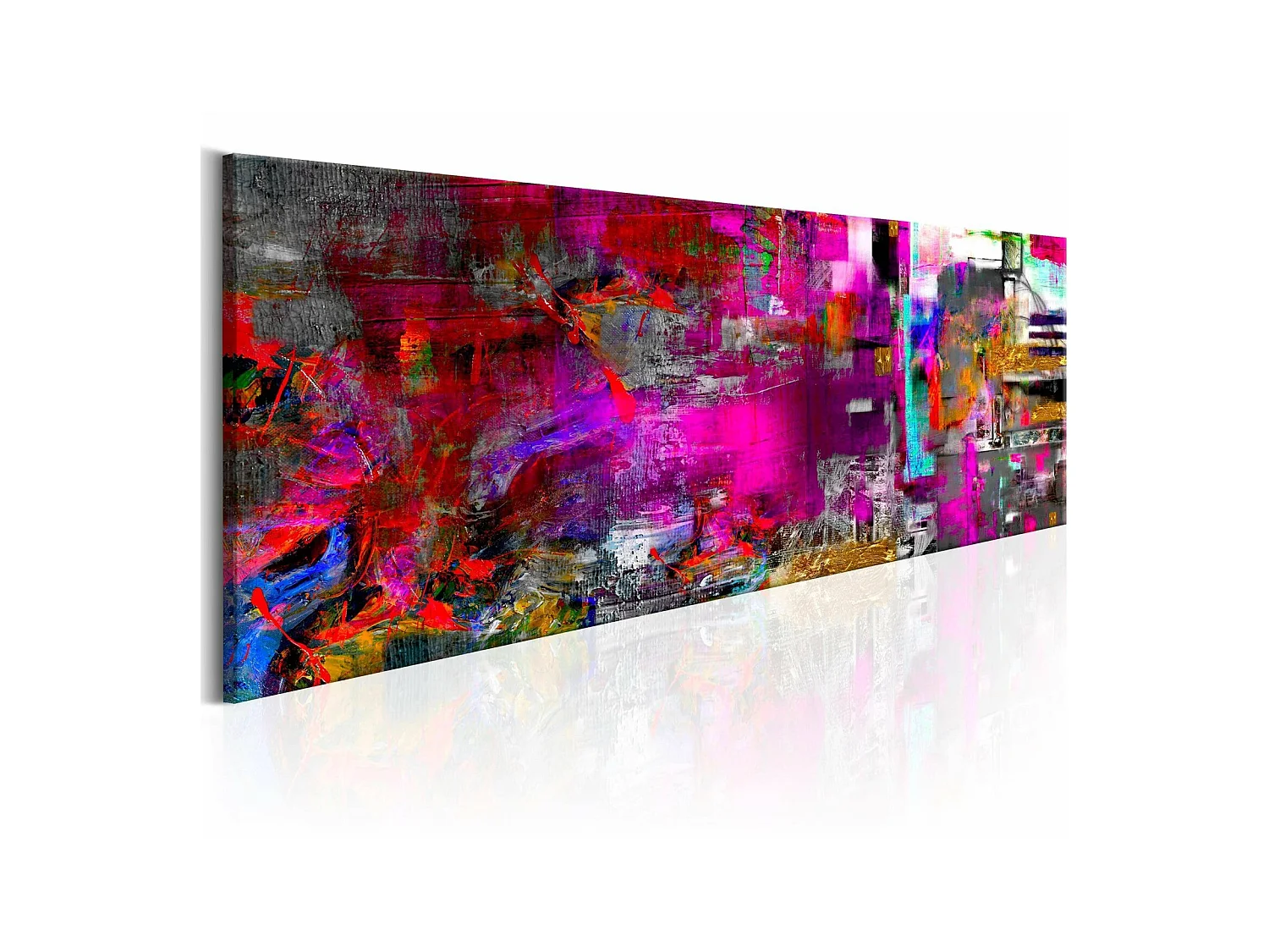 Tableau orangerie pourpre - 150 x 50 cm