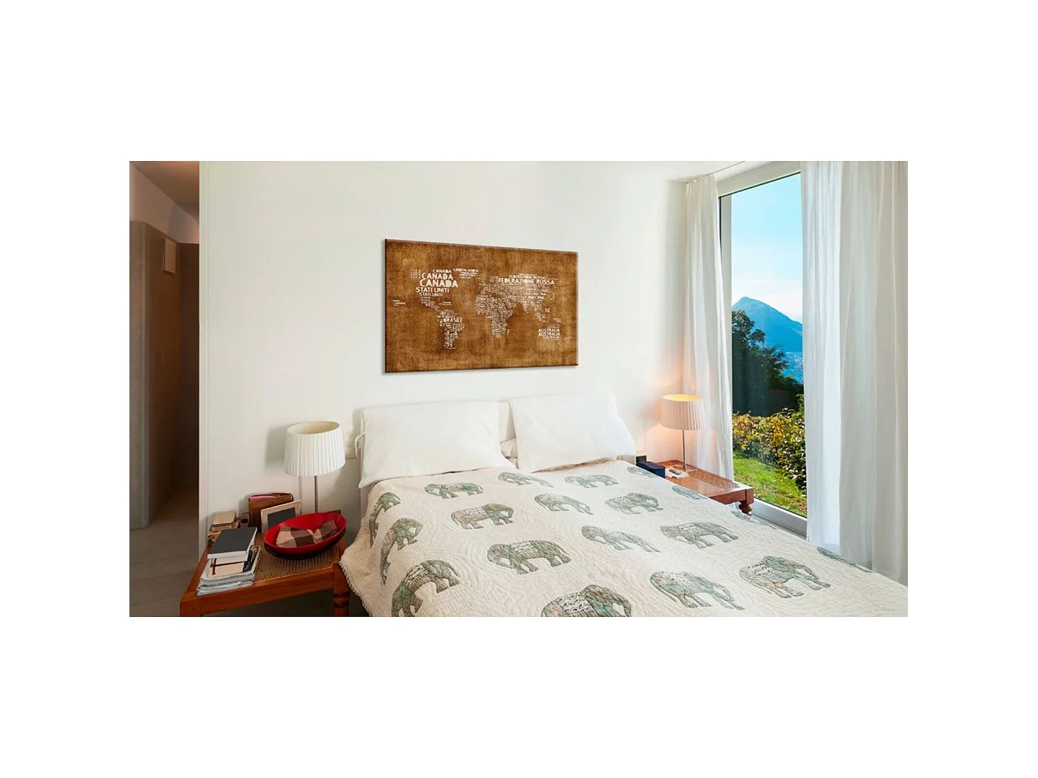 Tableau en liège la carte perdue - 90 x 60 cm