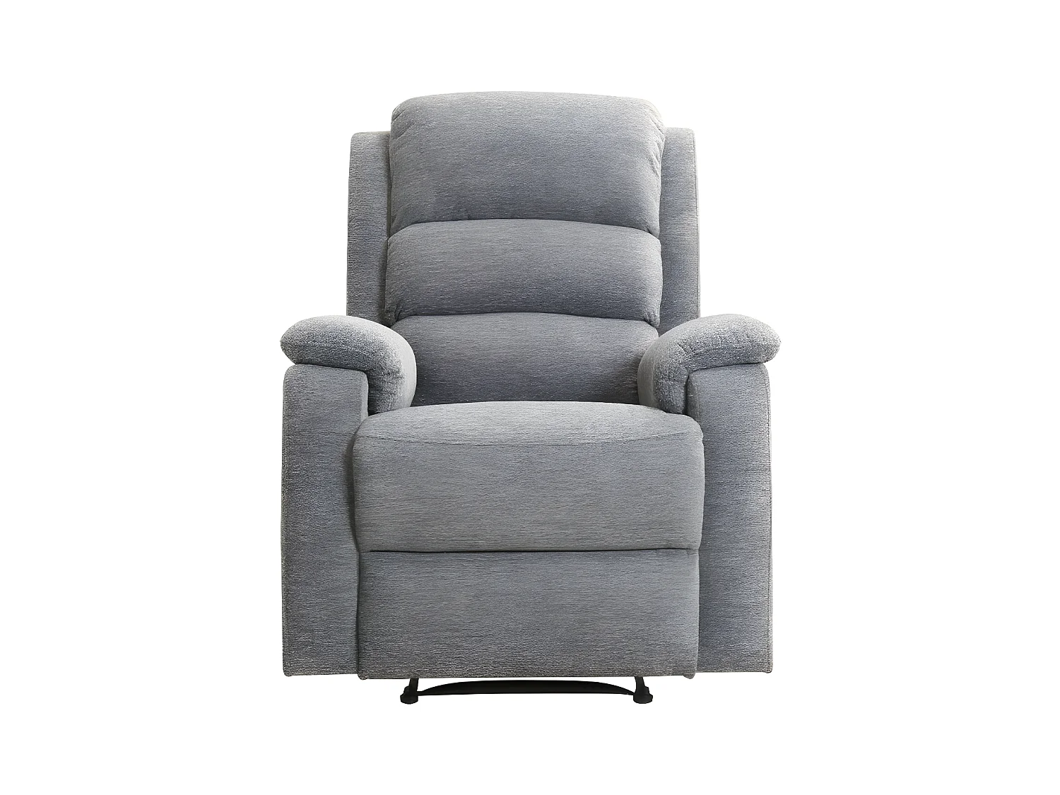 Fauteuil relax électrique en tissu gris NEVERS