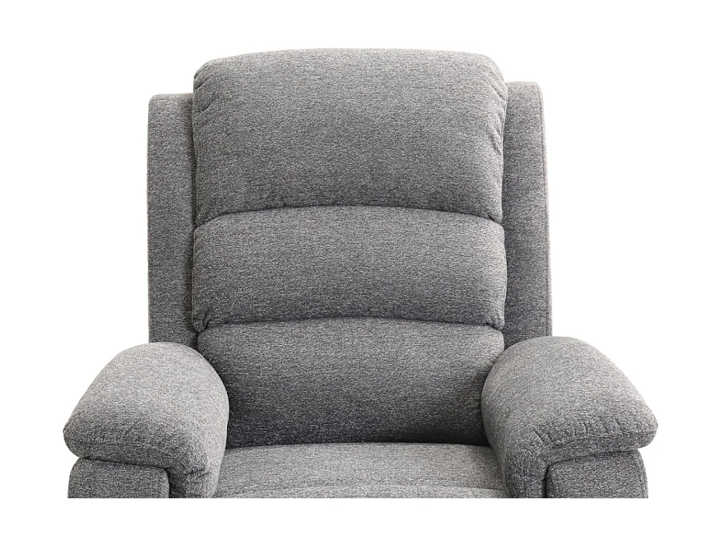 Fauteuil relax électrique en tissu gris NEVERS