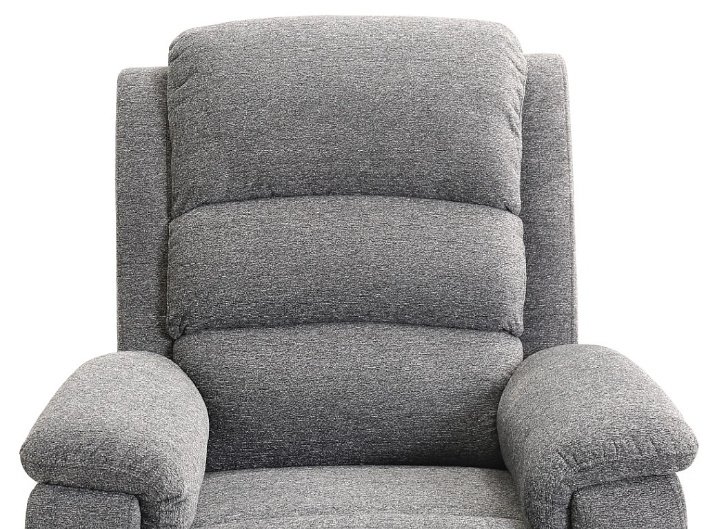Fauteuil relax électrique en tissu gris NEVERS