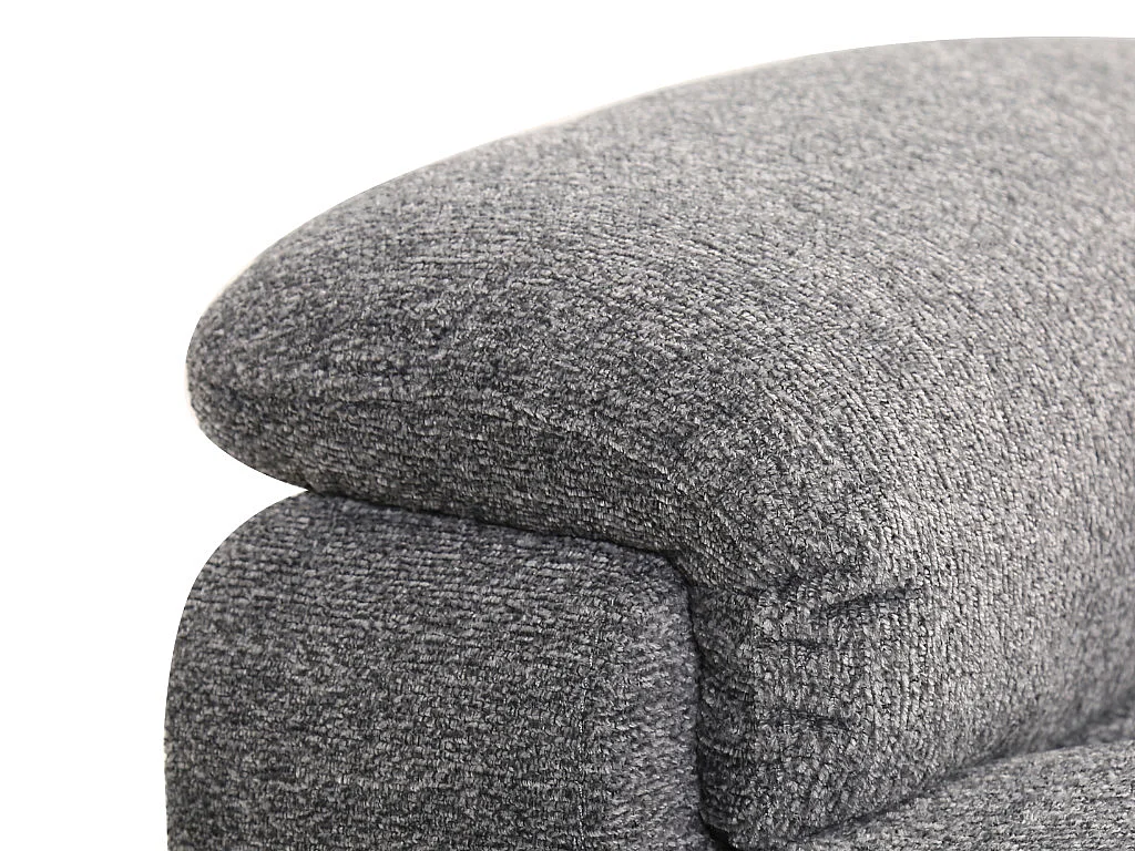 Fauteuil relax électrique en tissu gris NEVERS