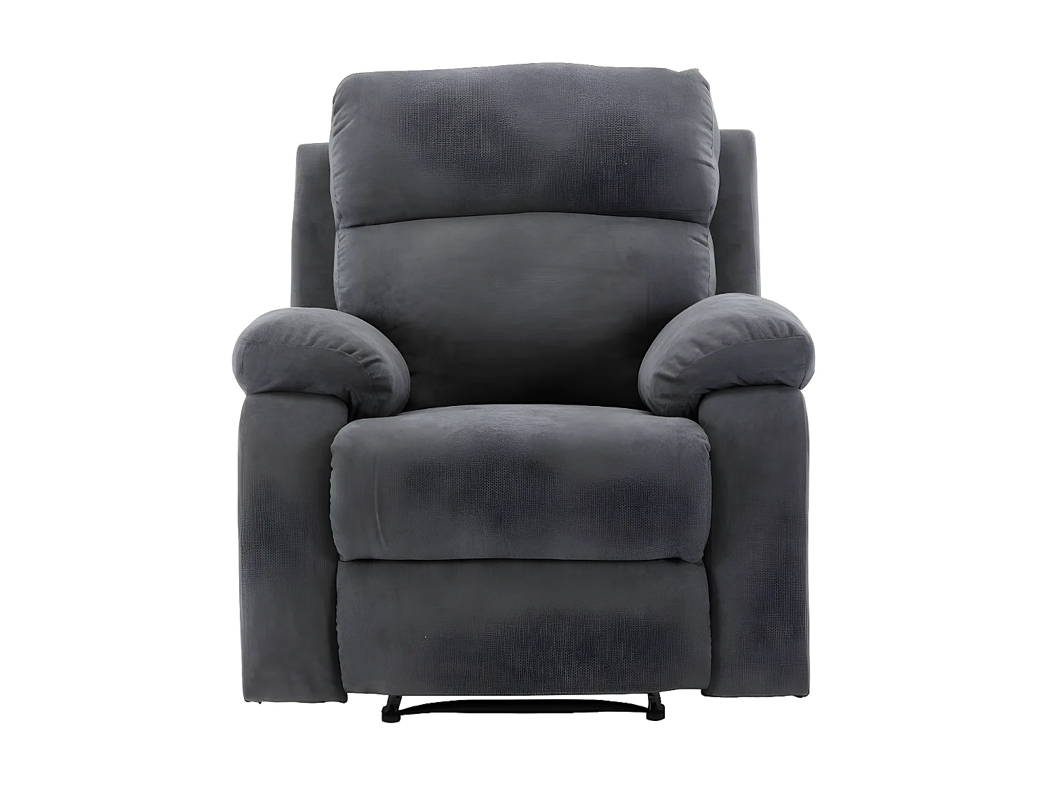 Fauteuil relax en tissu TOLZANO - Anthracite