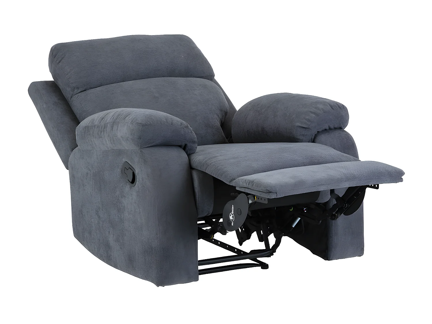Fauteuil relax en tissu TOLZANO - Anthracite