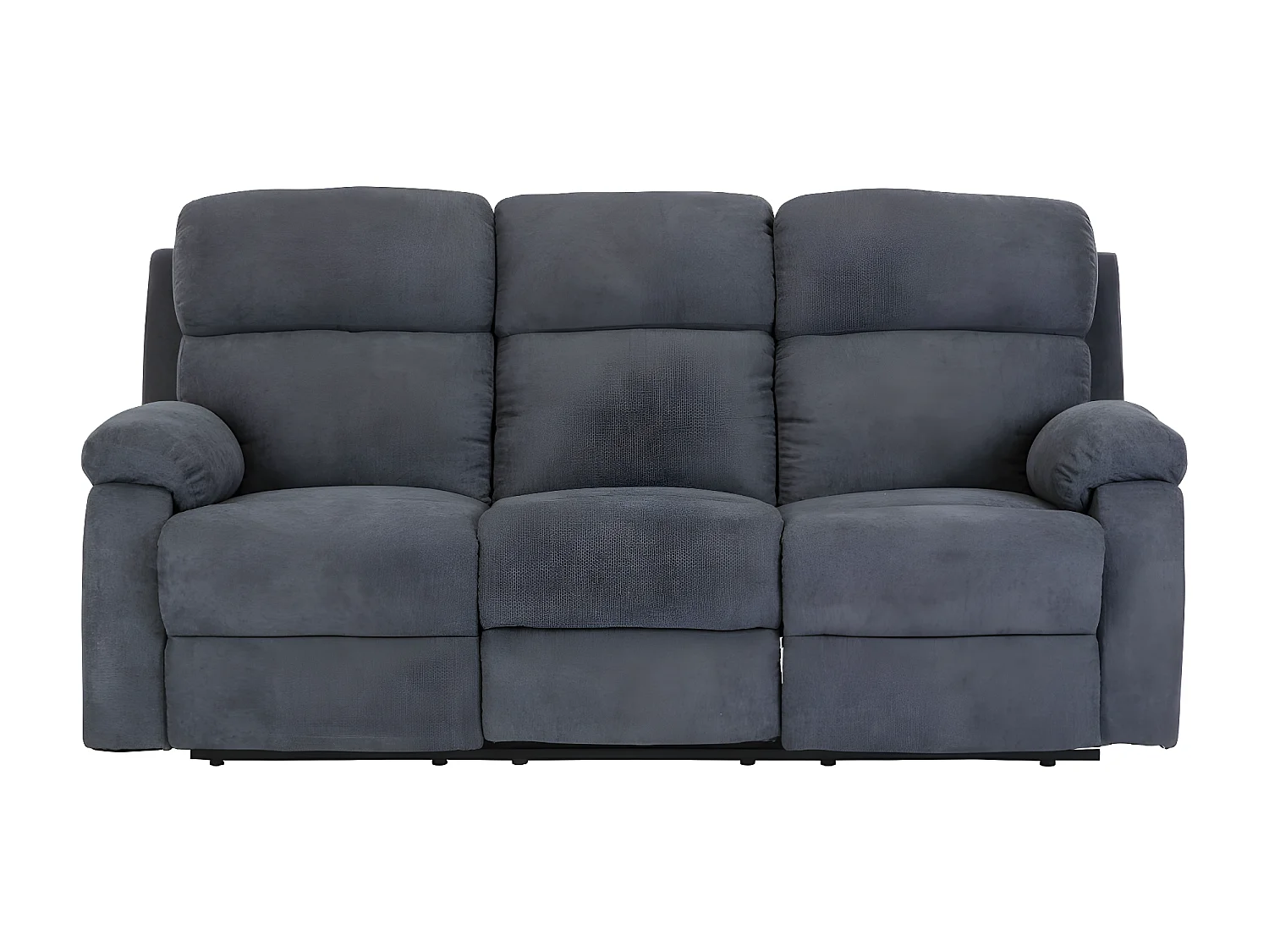 Relaxsofa 3-Sitzer - Stoff - Anthrazit - TOLZANO