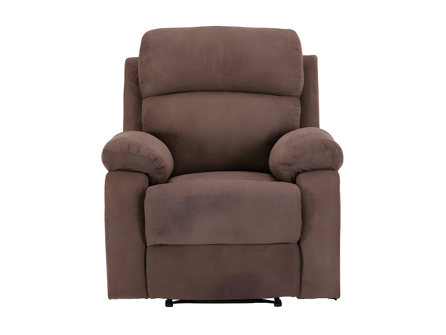 Fauteuil relax en tissu TOLZANO - Marron