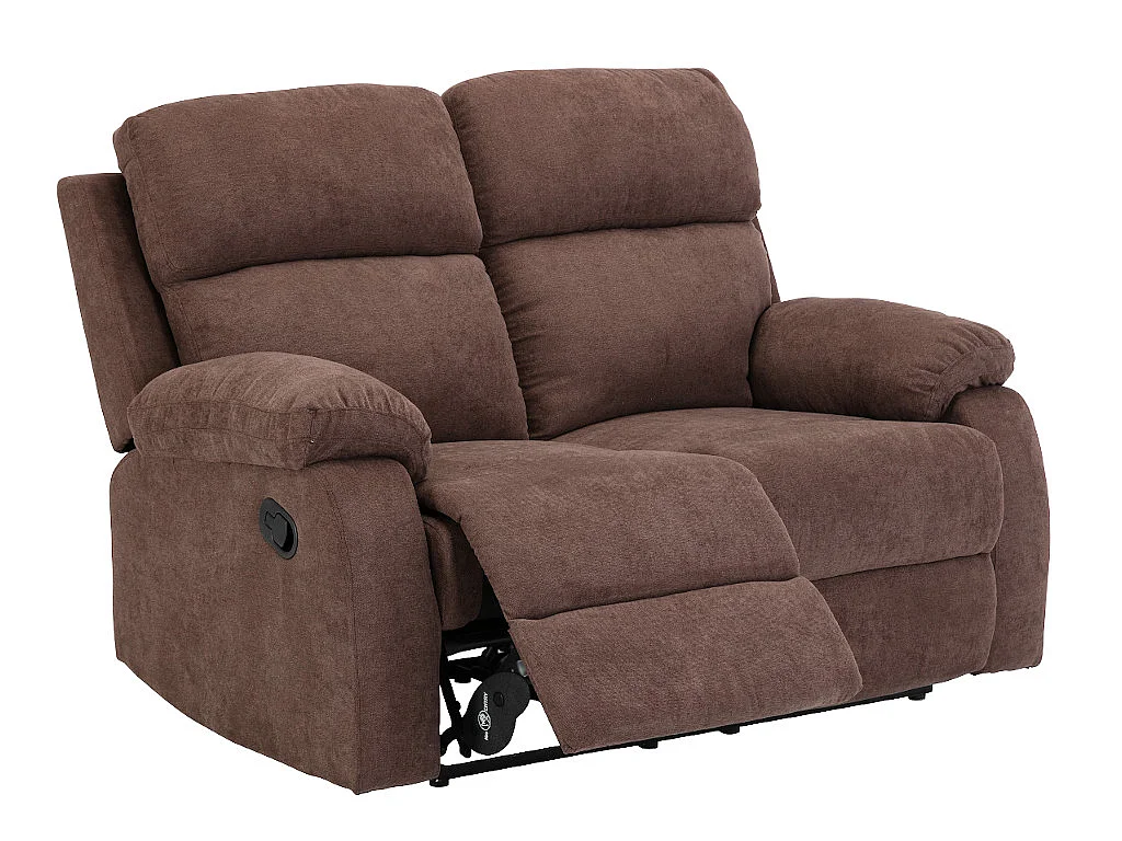 Relaxsofa 2-Sitzer - Stoff - Braun - TOLZANO