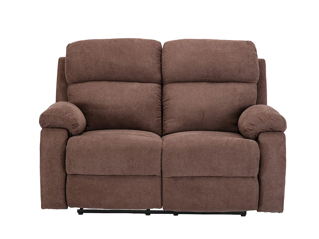 Relaxsofa 2-Sitzer - Stoff - Braun - TOLZANO