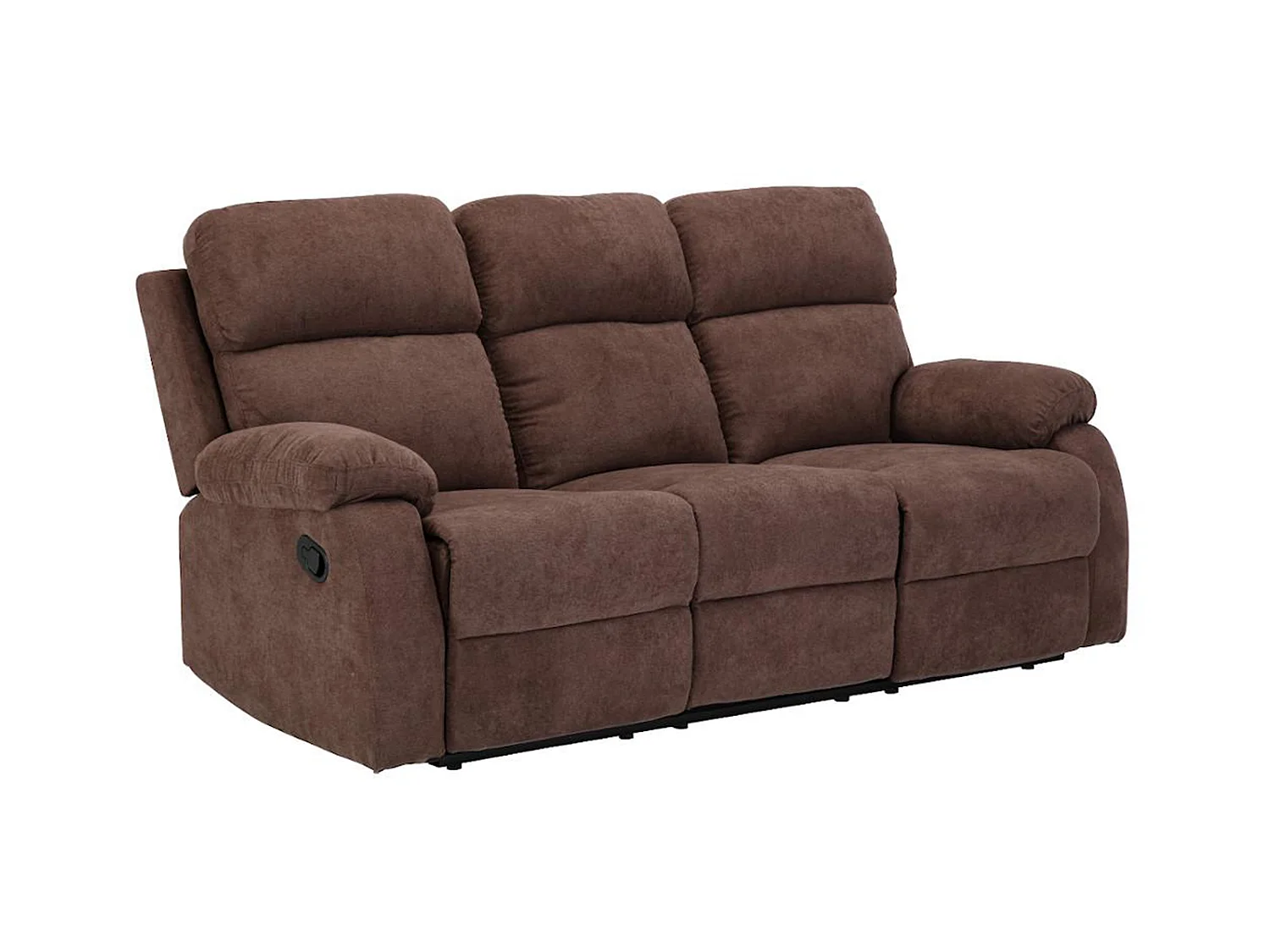 Relaxsofa 3-Sitzer - Stoff - Braun - TOLZANO