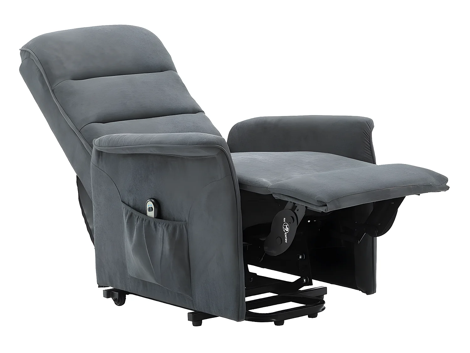 Relaxsessel Fernsehsessel elektrisch - Stoff - Anthrazit - CAPUCINE