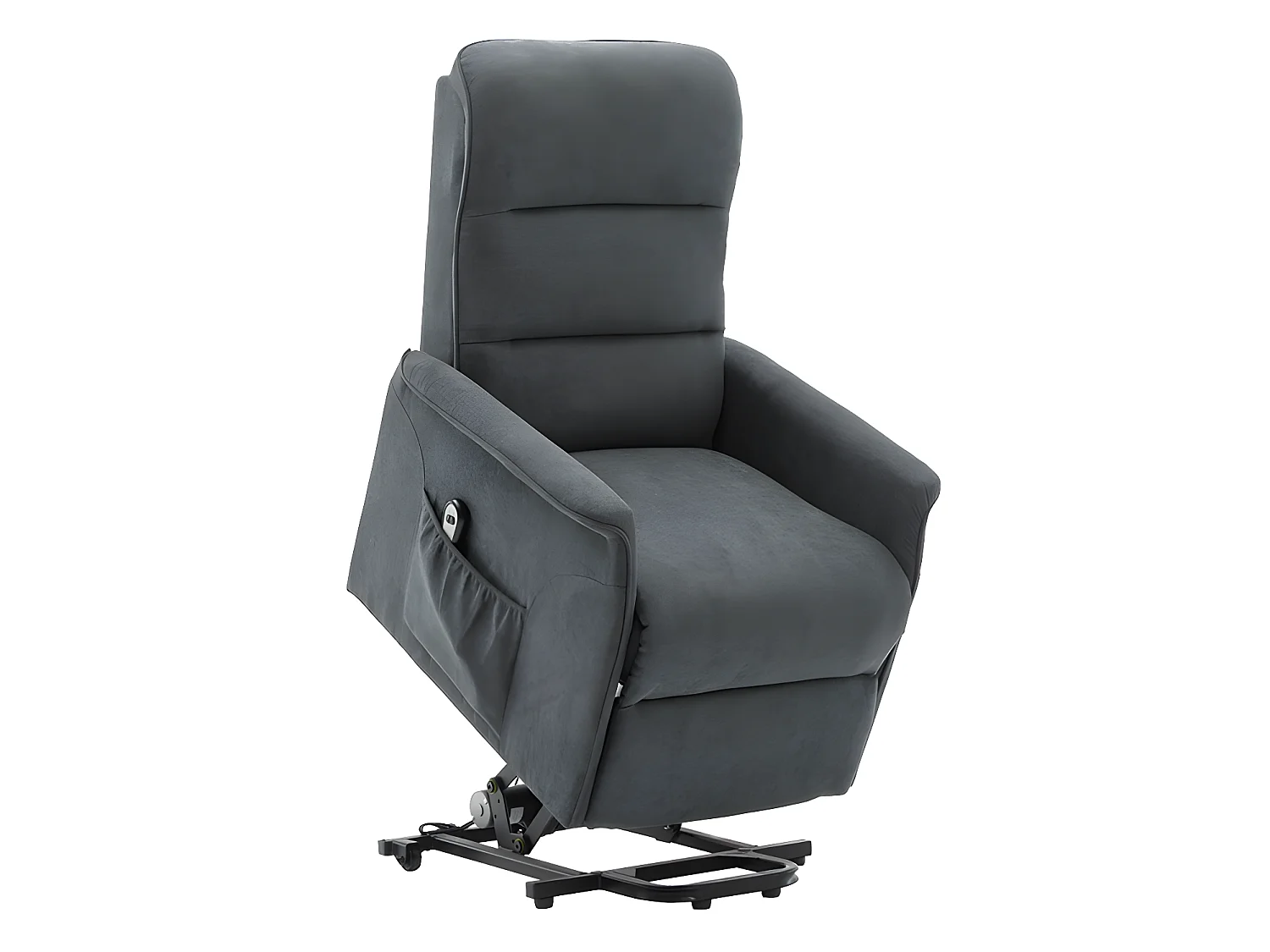 Relaxsessel Fernsehsessel elektrisch - Stoff - Anthrazit - CAPUCINE