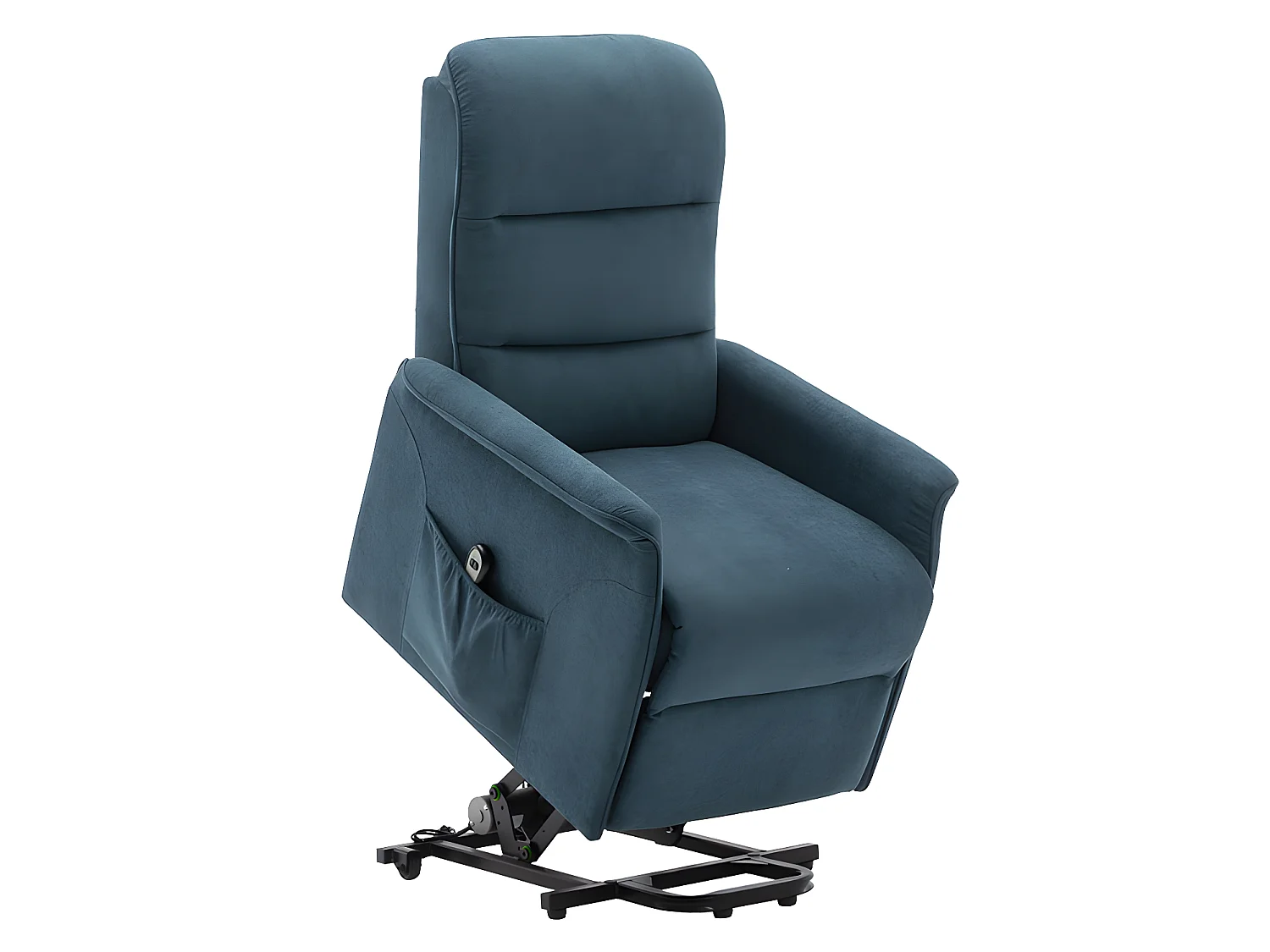 Relaxsessel Fernsehsessel elektrisch - Stoff - Blau - CAPUCINE