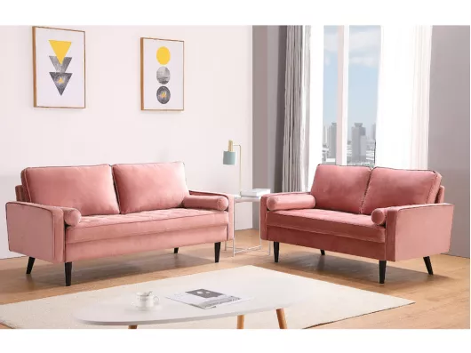 Kauf Unique Sofa 2-Sitzer - Samt - Altrosa - FLEUET