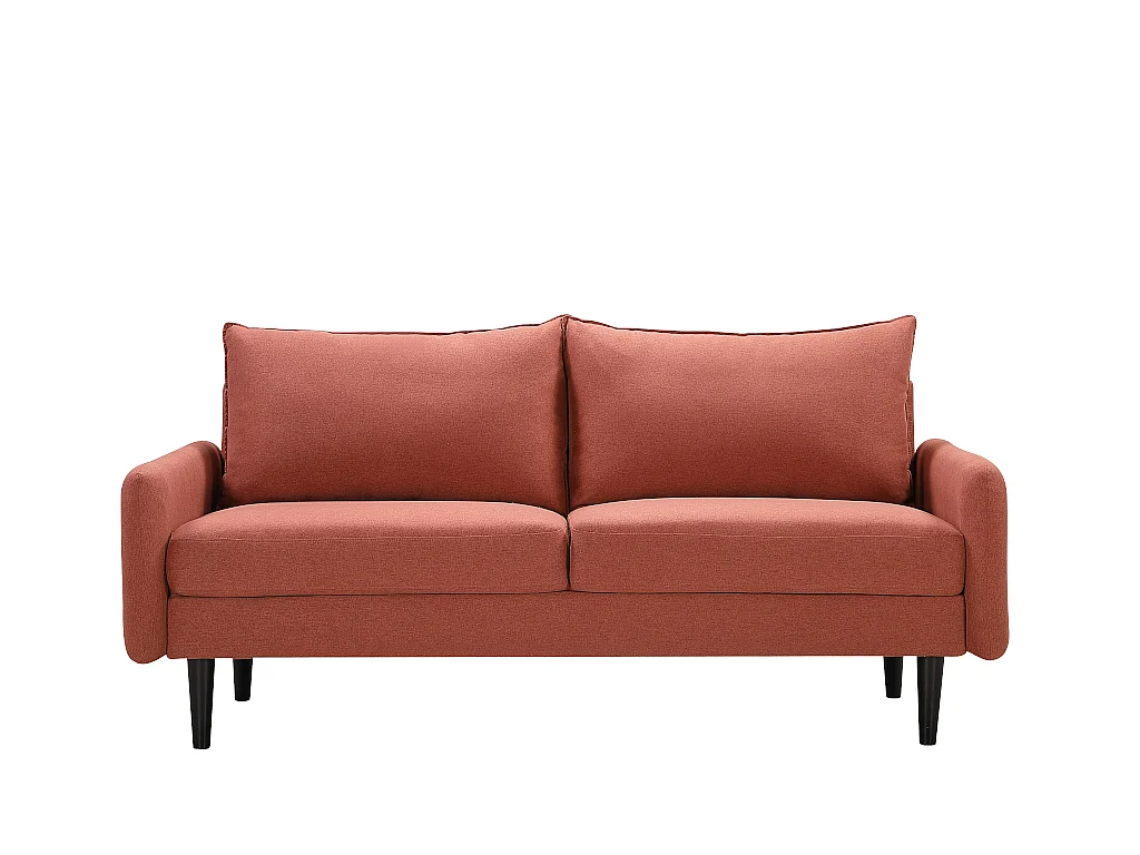 Driezitsbank van stof HALIA - Terracotta