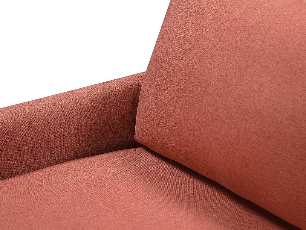 Driezitsbank van stof HALIA - Terracotta