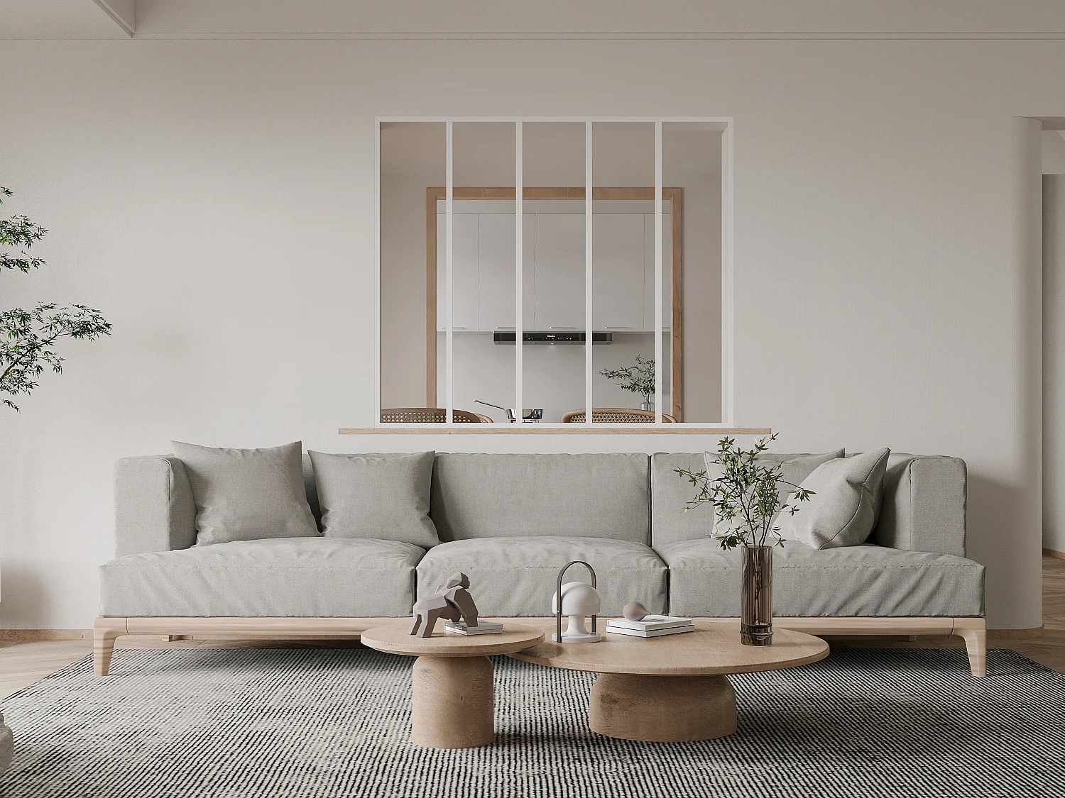 Verrière atelier en aluminium thermolaqué - 150x130 cm - Blanc - BAYVIEW