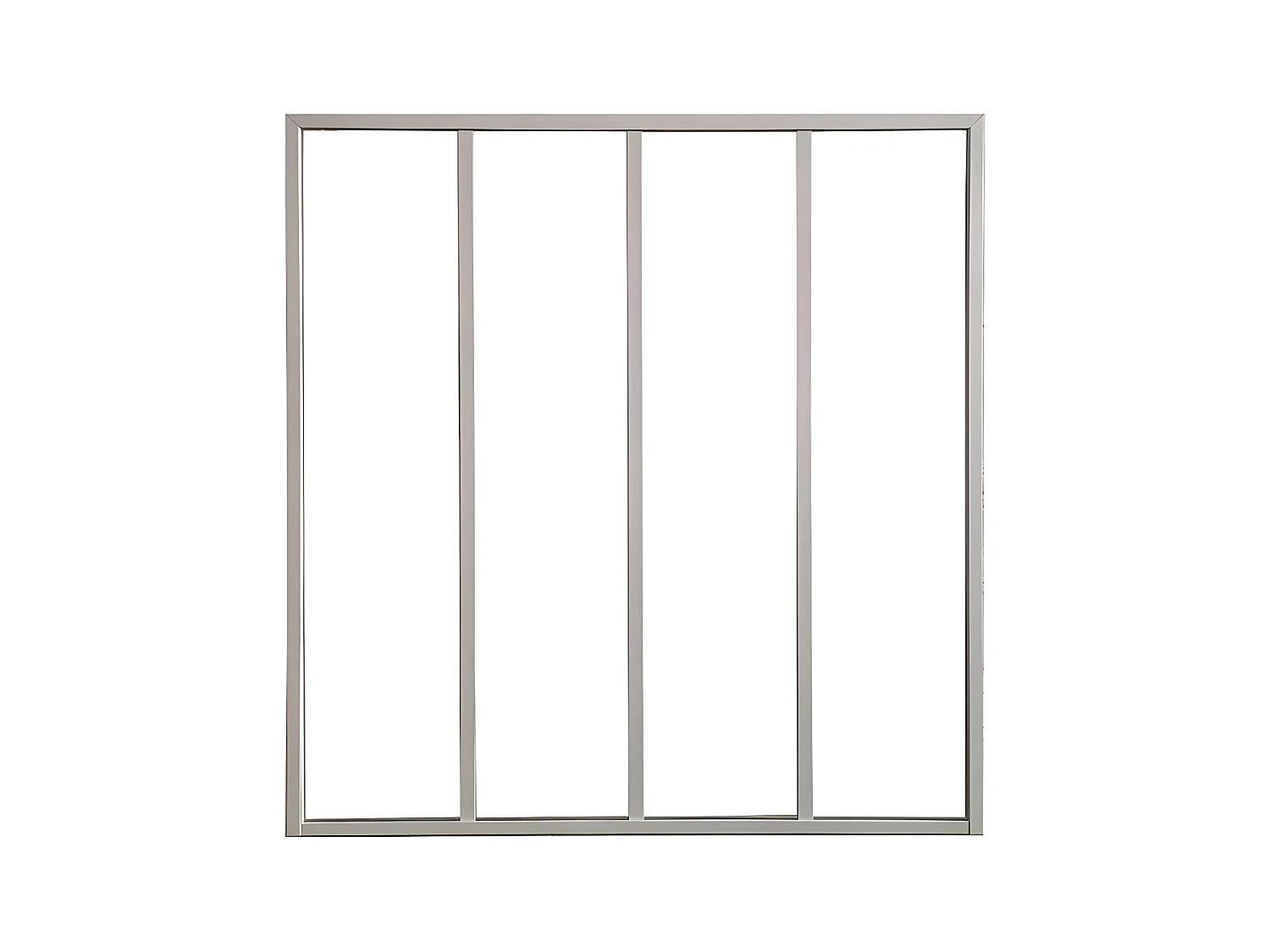 Cristalera atelier BAYVIEW de aluminio termolacado blanco - 120 x 130 cm