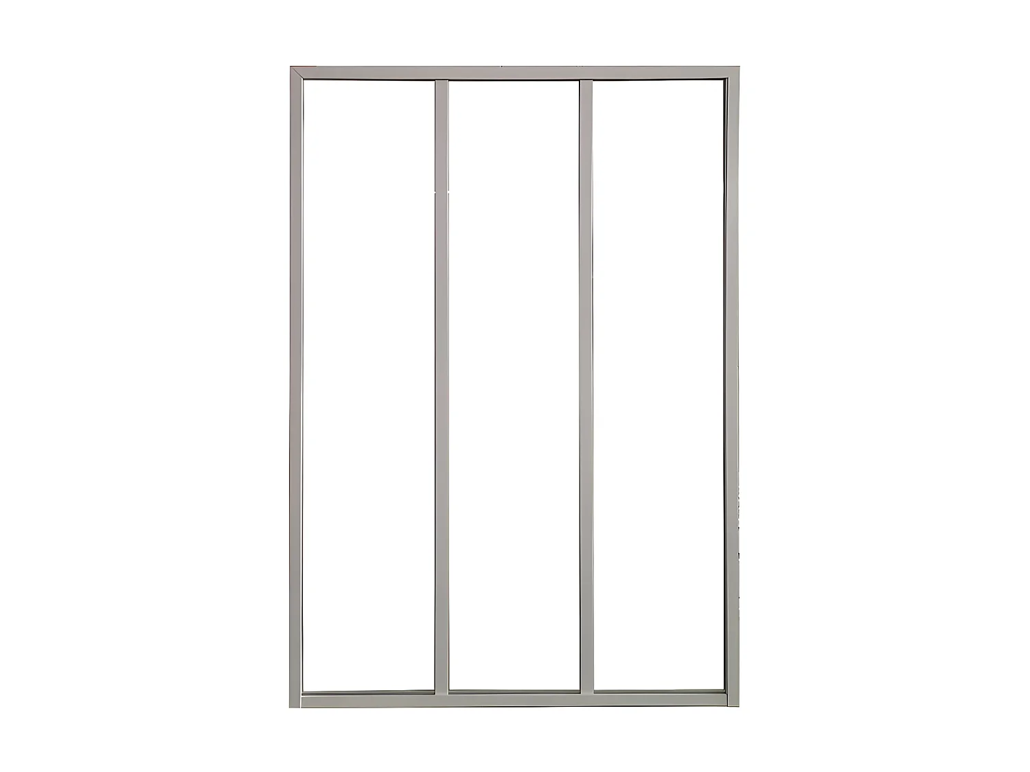 Verrière atelier en aluminium thermolaqué - 90x130 cm - Blanc - BAYVIEW