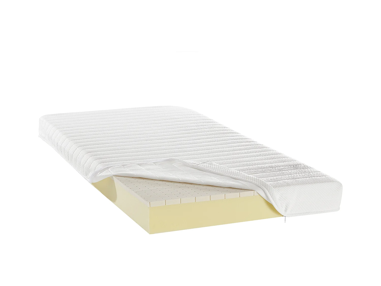 Conjunto de colchón Confort Luxe ORTHOMEMORY de DREAMEA + Base tapizada - 90x200 cm