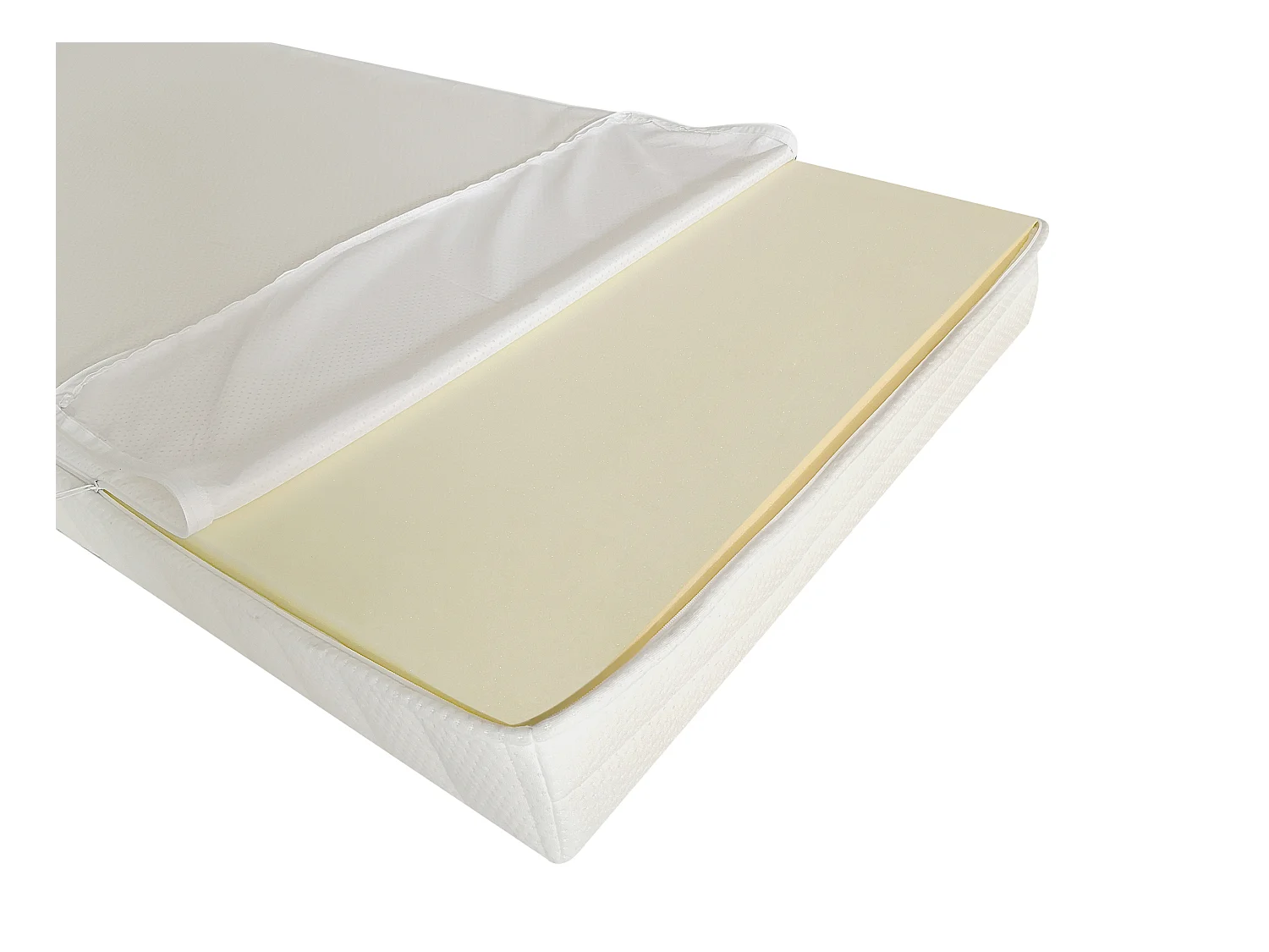 Conjunto de colchón Confort Luxe ORTHOMEMORY de DREAMEA + Base tapizada - 90x200 cm