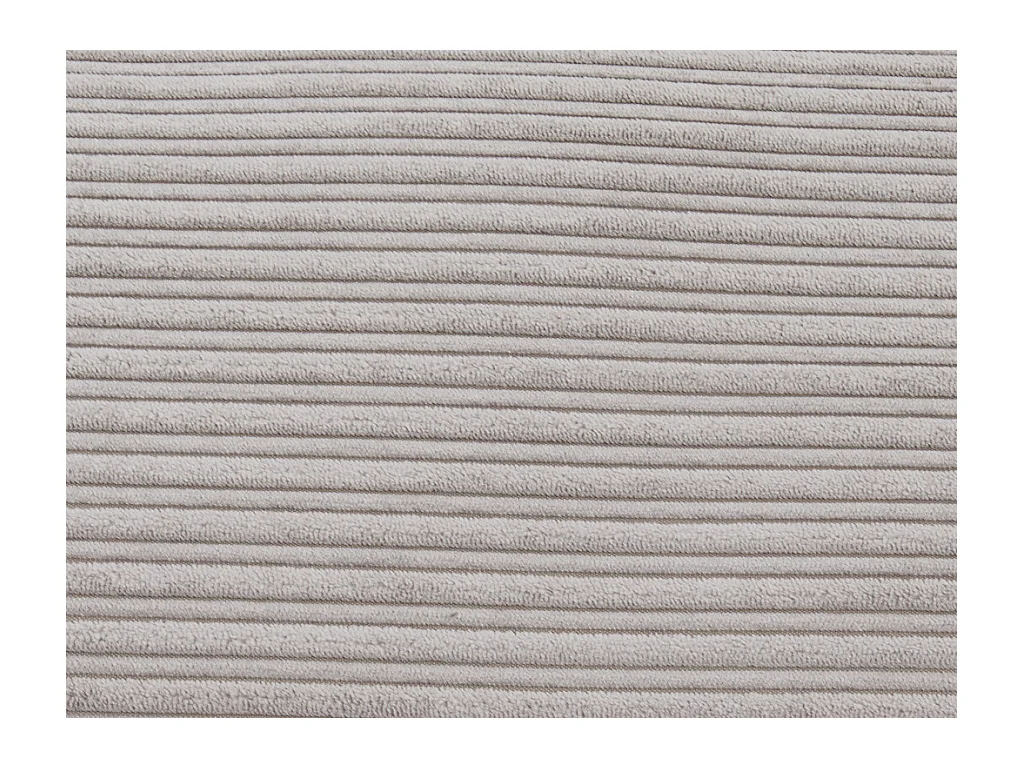 Fauteuil convertible en velours côtelé PALULA - Gris clair