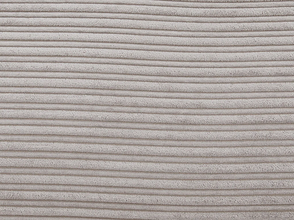 Sofá de 2 lugares convertível em veludo canelado disponível em Cinza-claro - PALULA