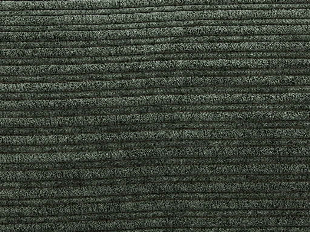 Sofá cama de 2 plazas de terciopelo de canalé PALULA - Verde oscuro