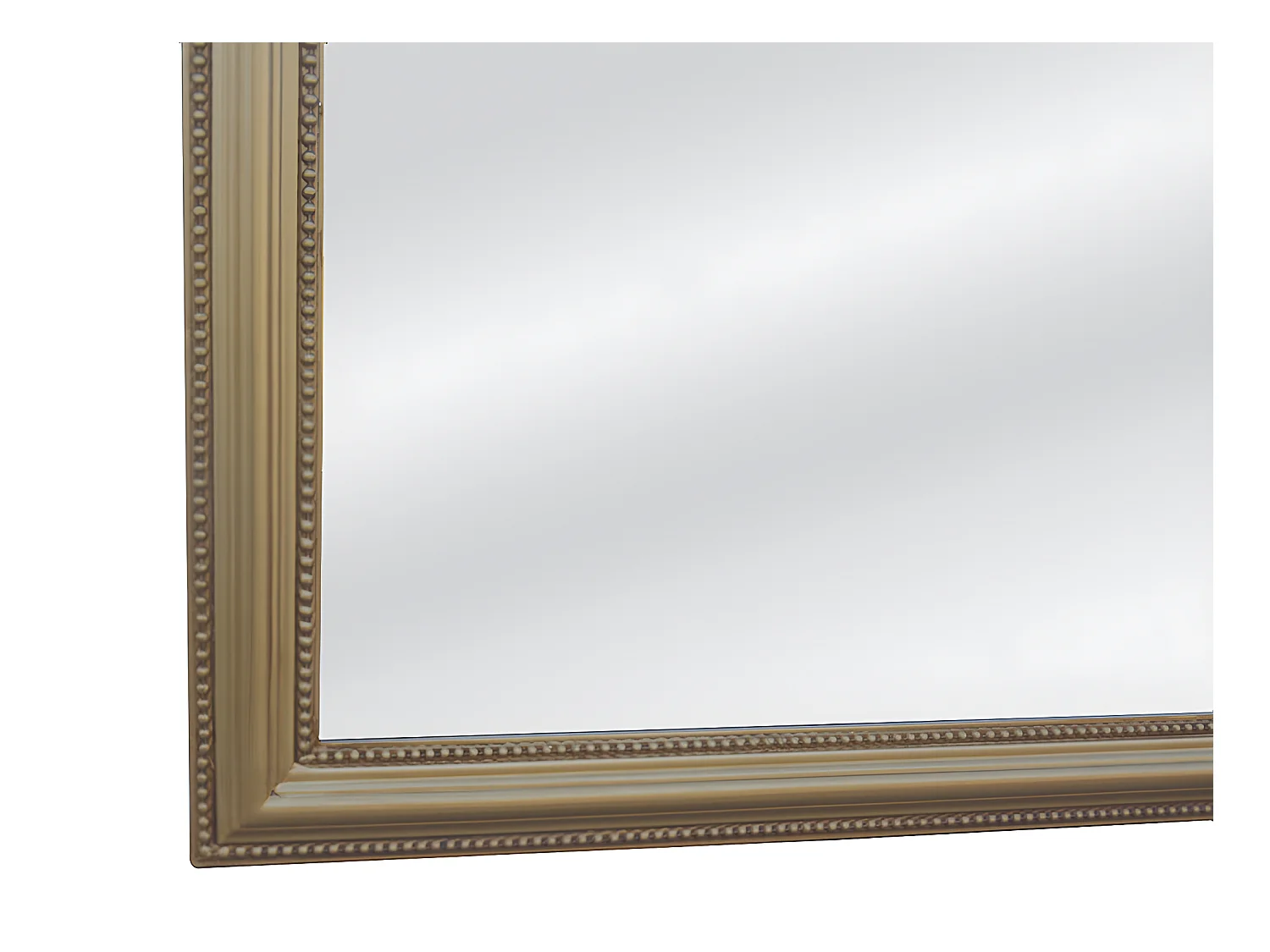 Spiegel Vintage - 80 x 110 cm - Paulowniaholz - Goldfarben - HELOISE